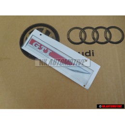 VW Original GTI Seite Schriftzug Emblem Logo Chrom Rot - 5G0853688ATJZQ