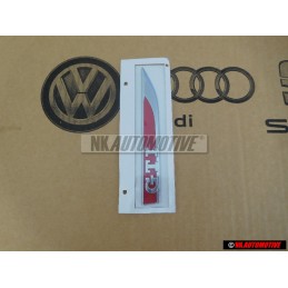 VW Original GTI Seite Schriftzug Emblem Logo Chrom Rot - 5G0853688ATJZQ