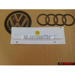 VW Original GTI Seite Schriftzug Emblem Logo Chrom Rot - 5G0853688ATJZQ