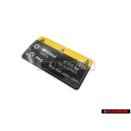 Audi Original Kennschild für Klimaanlage - 8W0010515B
