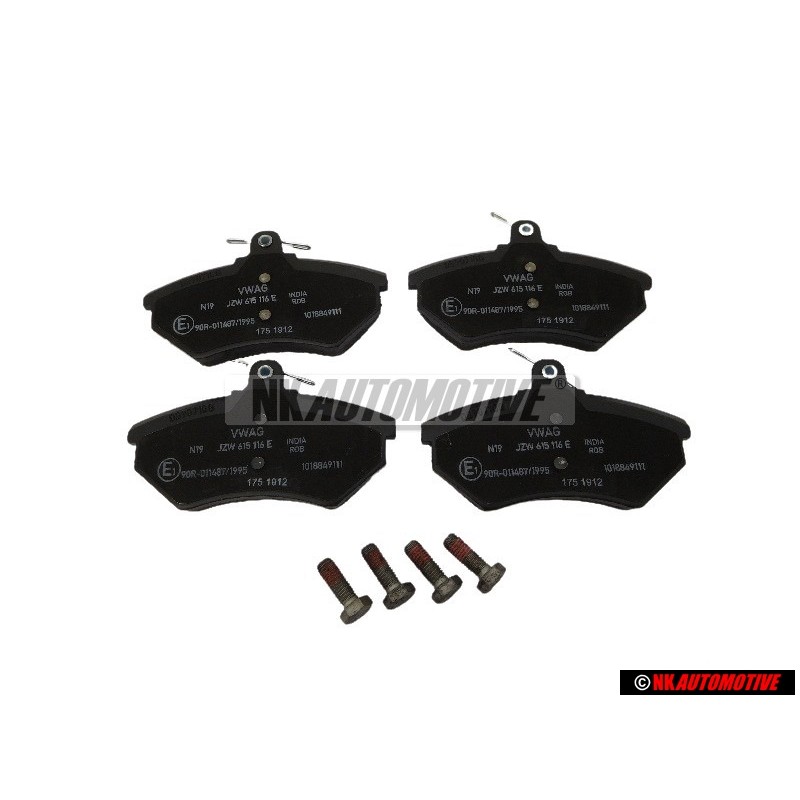 VW Original 1 Satz Bremsbeläge Mit Ver- Schleissanzeige - JZW698151F