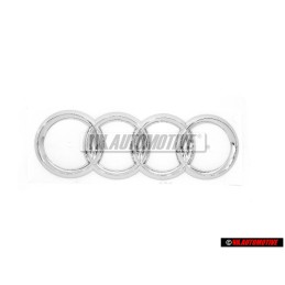 Audi Original Ringe Hinten Schriftzug Emblem Logo Zeichen Chrom - 4E0853742 2ZZ