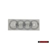Audi Original Ringe Hinten Schriftzug Emblem Logo Zeichen Chrom - 4E0853742 2ZZ