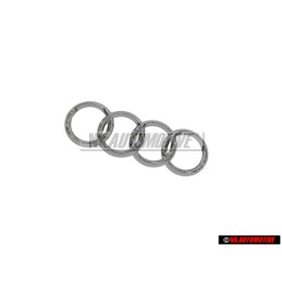 Audi Original Ringe Hinten Schriftzug Emblem Logo Zeichen Chrom - 4E0853742 2ZZ