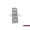 Audi Original Ringe Hinten Schriftzug Emblem Logo Zeichen Chrom - 4E0853742 2ZZ