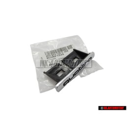 Audi Original QUATTRO Vorne Kühlergrill Emblem Schriftzug Chrom - 4E0853736C 2ZZ