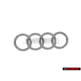 Audi Original Ringe Hinten Schriftzug Emblem Logo Zeichen Chrom - 4B5853742 2ZZ