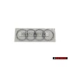 Audi Original Ringe Hinten Schriftzug Emblem Logo Zeichen Chrom - 4B5853742 2ZZ