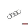 Audi Original Ringe Hinten Schriftzug Emblem Logo Zeichen Chrom - 4B5853742 2ZZ