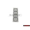 Audi Original Ringe Hinten Schriftzug Emblem Logo Zeichen Chrom - 4B5853742 2ZZ