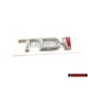 Audi Original TDI Hinten Schriftzug Emblem Logo Chrom Rot - 4A9853737 2ZZ