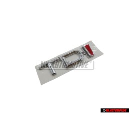 Audi Original TDI Hinten Schriftzug Emblem Logo Chrom Rot - 4A9853737 2ZZ