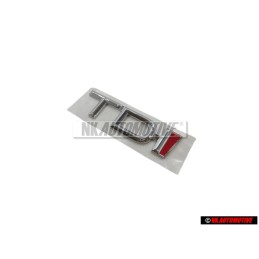 Audi Original TDI Hinten Schriftzug Emblem Logo Chrom Rot - 4A9853737 2ZZ