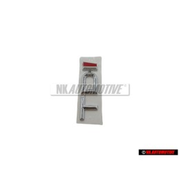 Audi Original TDI Hinten Schriftzug Emblem Logo Chrom Rot - 4A9853737 2ZZ