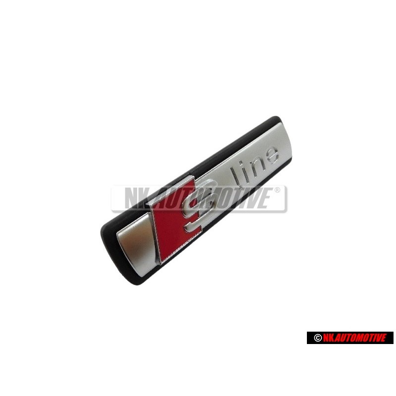 Audi Original S-LINE Vorne Kühlergrill Emblem Schriftzug Chrom - 4F0853736A VUJ