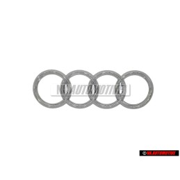 Audi Original Ringe Hinten Schriftzug Emblem Logo Zeichen Chrom - 8D5853742 2ZZ