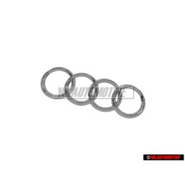 Audi Original Ringe Hinten Schriftzug Emblem Logo Zeichen Chrom - 8D5853742 2ZZ