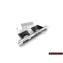 Audi Original QUATTRO Vorne Kühlergrill Emblem Schriftzug Chrom - 8E0853736 2ZZ