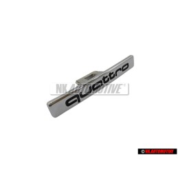 Audi Original QUATTRO Vorne Kühlergrill Emblem Schriftzug Chrom - 8K9853736 2ZZ