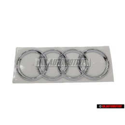 Audi Original Ringe Hinten Schriftzug Emblem Logo Zeichen Chrom - 4L0853742 2ZZ