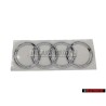 Audi Original Ringe Hinten Schriftzug Emblem Logo Zeichen Chrom - 4L0853742 2ZZ