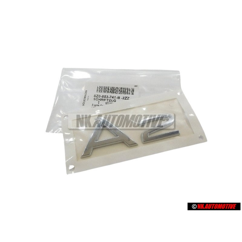 Audi Original A2 Hinten Schriftzug Emblem Logo Chrom - 8Z0853741B 2ZZ