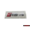 Audi Original RS4 Hinten Schriftzug Emblem Logo Chrom Rot - 8D9853740 2ZZ