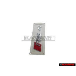 Audi Original RS4 Hinten Schriftzug Emblem Logo Chrom Rot - 8D9853740 2ZZ