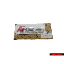 Audi Original RS4 Hinten Schriftzug Emblem Logo Chrom Rot - 8D9853740 2ZZ
