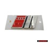 Audi Original S4 Hinten Schriftzug Emblem Logo Chrom Rot - 8D5853737G 2ZZ