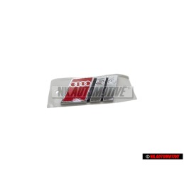 Audi Original S4 Hinten Schriftzug Emblem Logo Chrom Rot - 8D5853737G 2ZZ