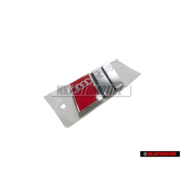 Audi Original S4 Hinten Schriftzug Emblem Logo Chrom Rot - 8D5853737G 2ZZ