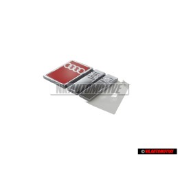 Audi Original S4 Hinten Schriftzug Emblem Logo Chrom Rot - 8D5853737G 2ZZ