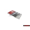 Audi Original S4 Hinten Schriftzug Emblem Logo Chrom Rot - 8D5853737G 2ZZ