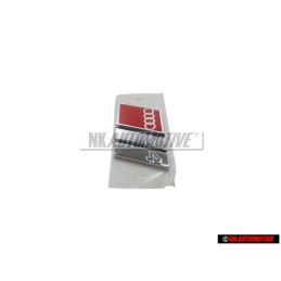 Audi Original S4 Hinten Schriftzug Emblem Logo Chrom Rot - 8D5853737G 2ZZ