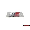 Audi Original S4 Hinten Schriftzug Emblem Logo Chrom Rot - 8D5853737G 2ZZ