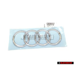 Audi Original Ringe Hinten Schriftzug Emblem Logo Zeichen Chrom - 4F9853742 2ZZ