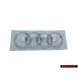Audi Original Ringe Hinten Schriftzug Emblem Logo Zeichen Chrom - 4F9853742 2ZZ