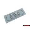 Audi Original Ringe Hinten Schriftzug Emblem Logo Zeichen Chrom - 4F9853742 2ZZ