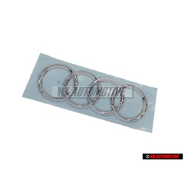 Audi Original Ringe Hinten Schriftzug Emblem Logo Zeichen Chrom - 4F9853742 2ZZ
