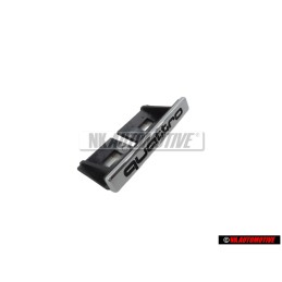 Audi Original QUATTRO Vorne Kühlergrill Emblem Schriftzug Chrom - 8P4853736B 2ZZ