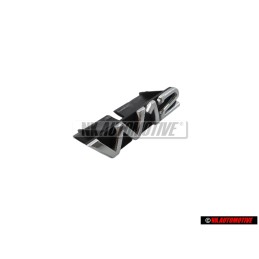 Audi Original W12 Vorne Kühlergrill Emblem Schriftzug Chrom - 4E0853738 2ZZ