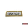 Audi Original W12 Hinten Schriftzug Emblem Logo Chrom - 4E0853743T 2ZZ