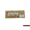 Audi Original W12 Hinten Schriftzug Emblem Logo Chrom - 4E0853743T 2ZZ
