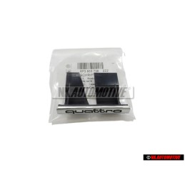 Audi Original QUATTRO Vorne Kühlergrill Emblem Schriftzug Chrom - 8P3853736 2ZZ