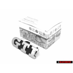VW Original GTI Vorne Kühlergrill Emblem Schriftzug Chrom - 6C0853948D FOD