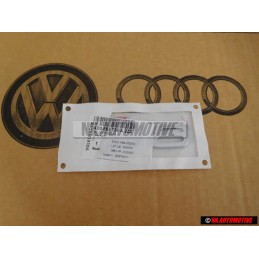 Audi Original S8 Hinten Schriftzug Emblem Logo Chrome Rot - 4D0853735A 2ZZ