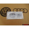 Audi Original S8 Hinten Schriftzug Emblem Logo Chrome Rot - 4D0853735A 2ZZ