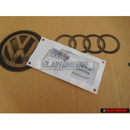 Audi Original S8 Hinten Schriftzug Emblem Logo Chrome Rot - 4D0853735A 2ZZ
