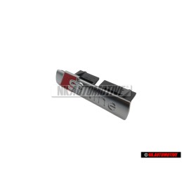 Audi Original S-LINE Vorne Kühlergrill Emblem Schriftzug Chrom - 8E0853736C 2ZZ